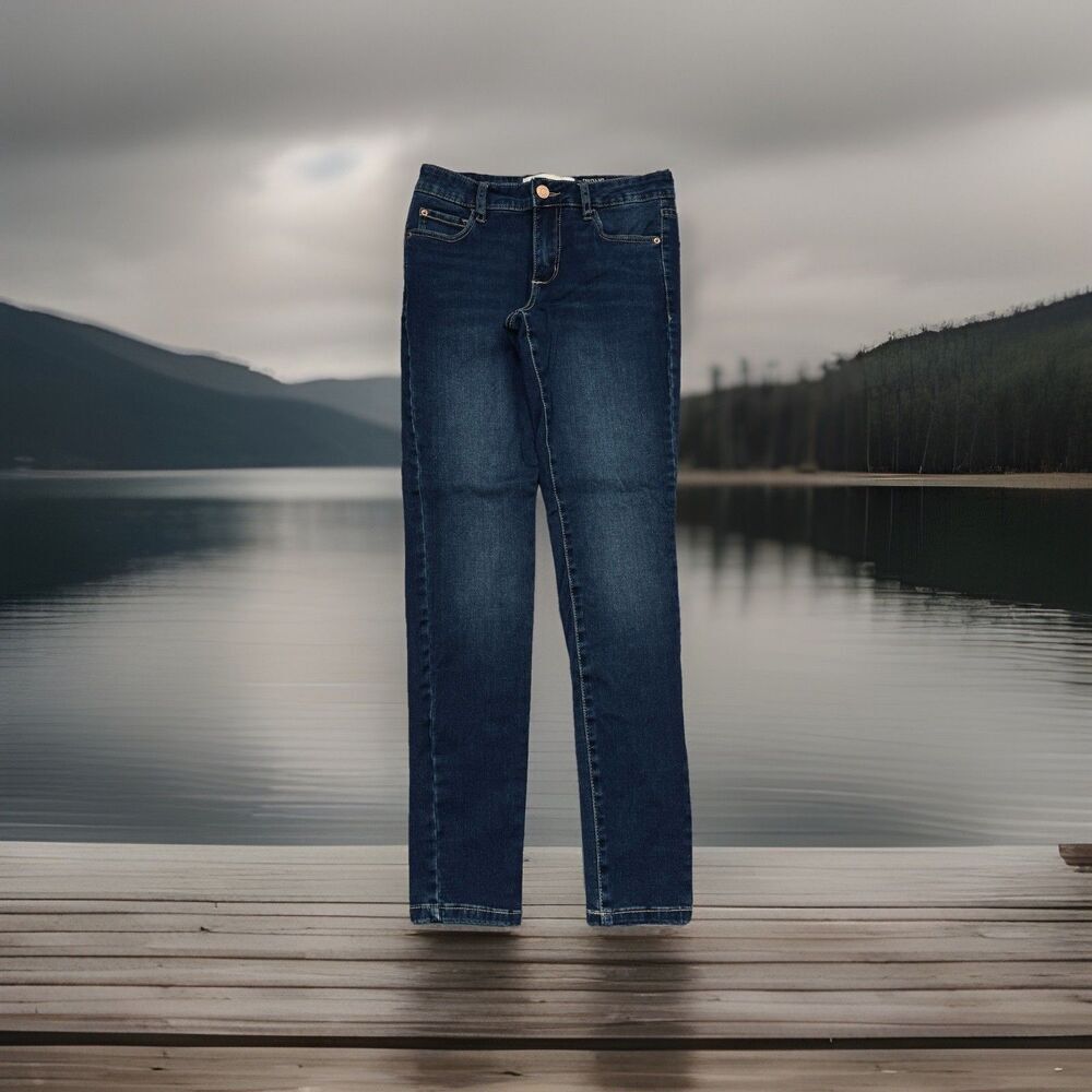 Garage High Waist Jegging Jeans 3 (26x28) Dark Wash Blue Denim Stretch Juniors